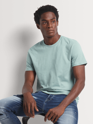 Men's Markham Crew Neck Aqua T-Shirt