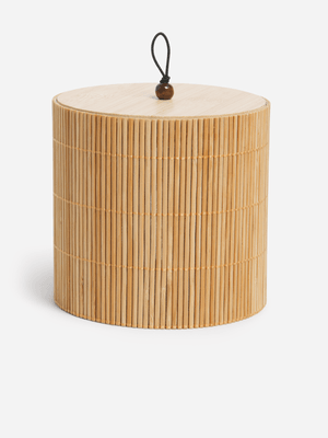 Jet Home Bamboo Straw Small Storage Drum