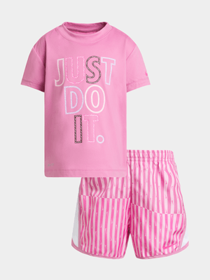 Girls Toddler Nike Femme Pop Tee & Tempo Short Set