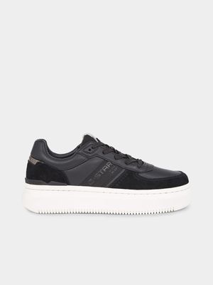 G-Star Women's Eve Basic Leather Black Sneaker