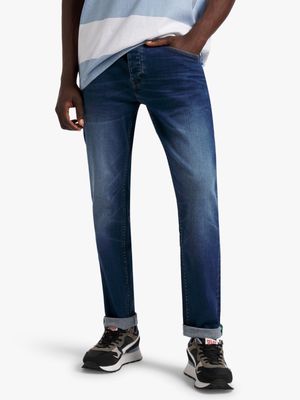 Men's Relay Jeans Sustainable Straight Leg Blue Denim