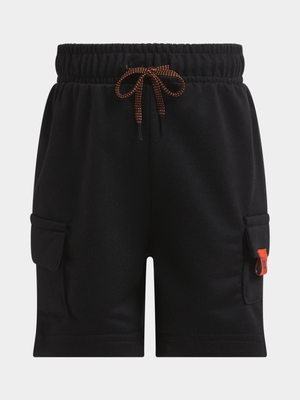 Jet Younger Boys Black Cargo Shorts