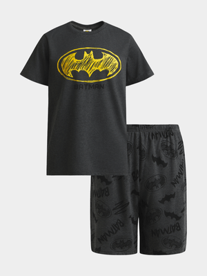 Jet Younger Boys Charcoal Batman Pyjama Set