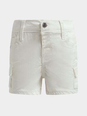 Jet Younger Girls White Denim Shorts