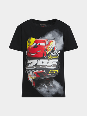 Jet Younger Boys Black Cars T-Shirt