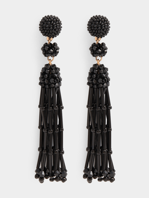 Luella Beaded Tassel Earrings