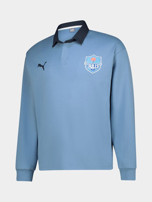 Puma Bulls Vintage Long Sleeve Blue Polo