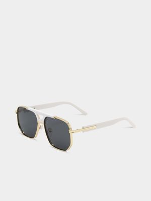 Men's Markham 70'S White Caravan White Sunglasses