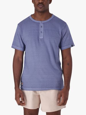 Men's Plus Jeep Blue Henley T-Shirt