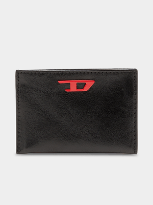 Men's Diesel Black Rave Card Case Wallet