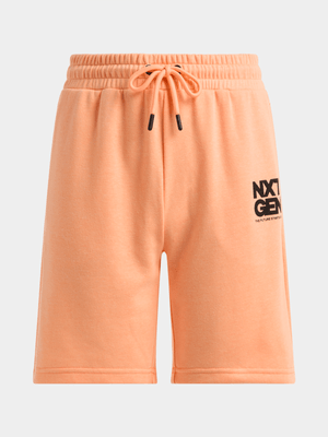 Boys TS Next Generation Fleece Orange Shorts