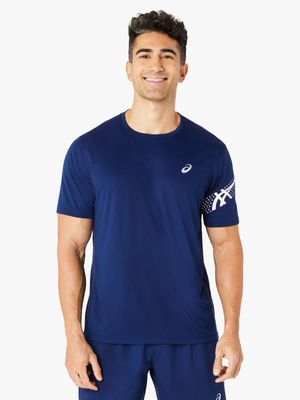 Mens Asics Icon Blue Top