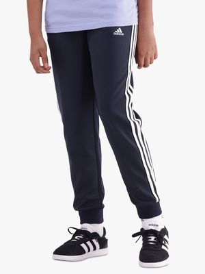 Boys adidas Tr-Es 3-Stripes Navy Pants