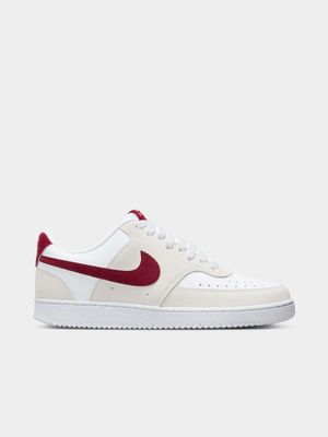 Womens Nike Court Vision V-Day White/Red Sneakers