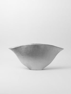 Open Curve Aluminium Vase 24.5 x 50cm