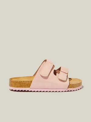 Cotton On Kids  Pink Frankie Double Strap Slides