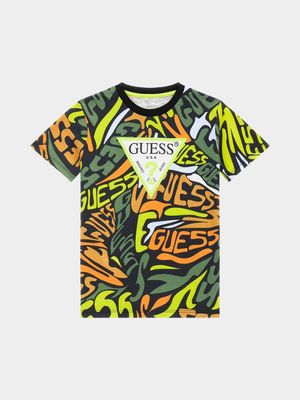 Older Boy's Guess Multi 7B T-Shirt