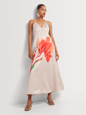 Luella V-neck Floral Slip Dress