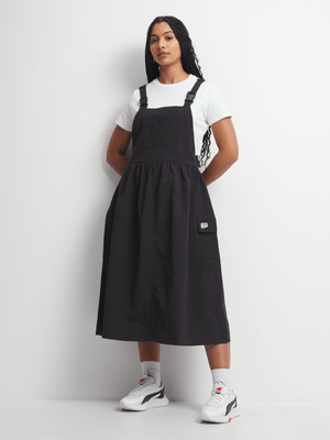 Puma Women's DOWNTOWN Black Dungaree Dress