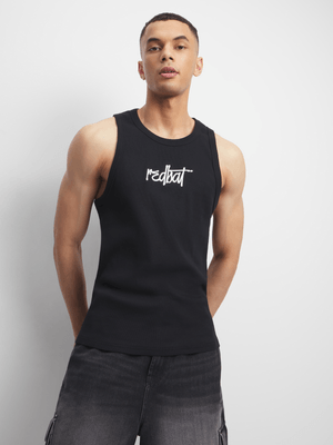 Redbat Black Graphic Tank Top