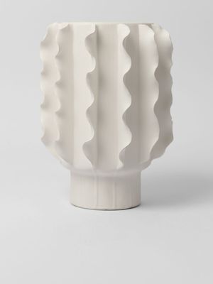 Flutter Straight Handmade Ceramic Vase 26 x 18cm