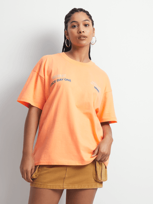 Redbat Women's Coral Oversized T-Shirt