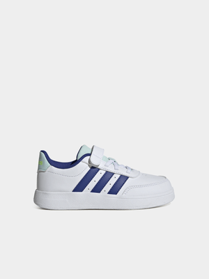 Kids Adidas Breaknet White/Blue Sneaker