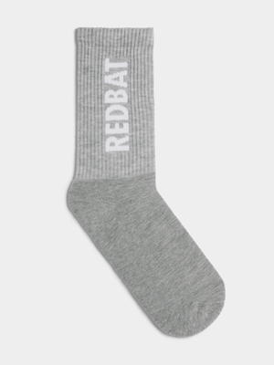 Redbat Unisex Branded Grey Socks 4-7