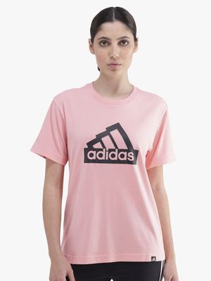 Women's adidas Essential Pink/Black Tee