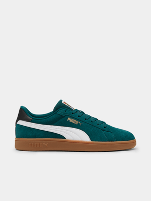 Mens Puma Smash 3.0 Green/Gum Sneakers