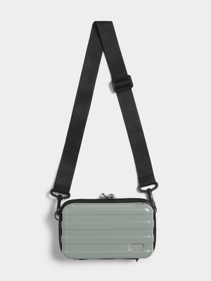 Men's Grey Matte Hard Shell Bag