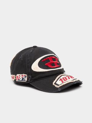 Men's Diesel Black Braff Hat