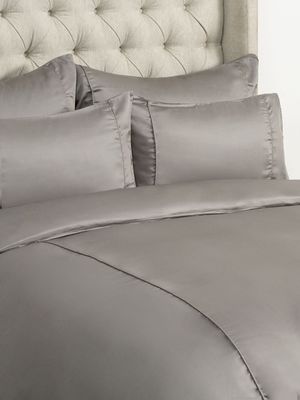 Grace Silkiest Tencel 300 Thread Count Sateen Duvet Cover Set Slate