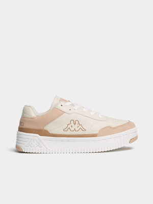 Womens Kappa Ayce White/Stone/Beige Sneakers