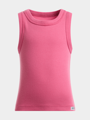 Girls TS Rib Pink Vest