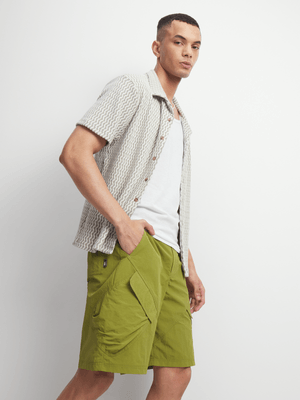 Men's Green Cargo Shorts