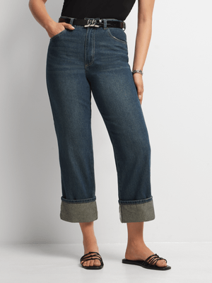 Jet Women's Dark Tint Straight Leg Jeans