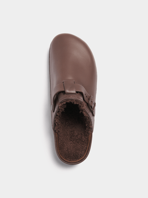 Women's Brown Closed Toe Mule