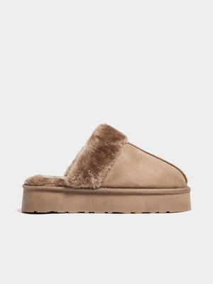 Women's Natural Fur Slip In Mule