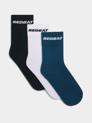 Redbat Unisex  3 Pack Multicolour Socks 4-7