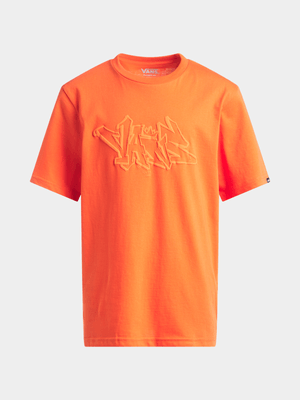 Vans Unisex Youth Crowns  Orange T-Shirt