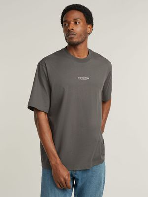 G-Star Men's Center Chest Boxy Grey T-Shirt