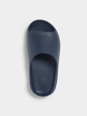 Jet Older Boys Navy Chunky Slides