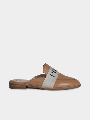 Women's Polo Nude Tape Mules