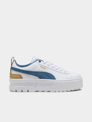 Puma Women's Mayze White/Blue Sneaker