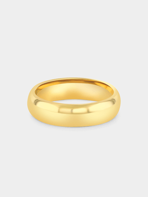 Tungsten Gold Plated Wedding Band