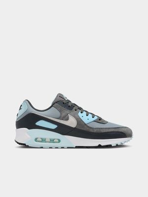 Nike Men's Air Max 90 Grey/Blue Sneaker