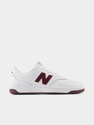 Mens New Balance BB80 V1 White/MaroonSneaker