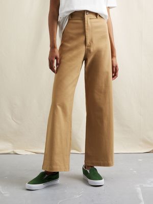 Women's Canvas Wide Leg Pants