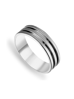 Titanium 7mm Double Groove Wedding Band